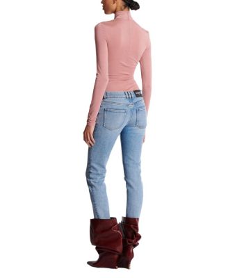  Skinny Faded Washed Denim Jeans