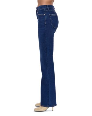 Evie High Rise Slim Bootcut Jeans in Penthouse 