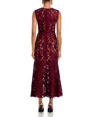Guipere Lace Midi Dress