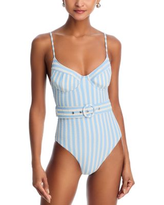 Noa Underwire Belted One Piece Swimsuit