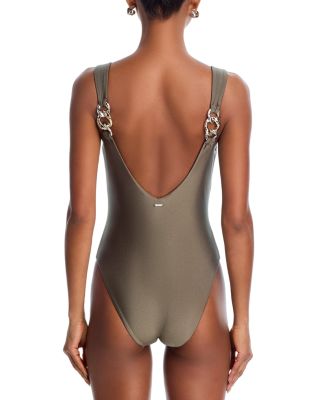 Regan V Neck One Piece Swimsuit
