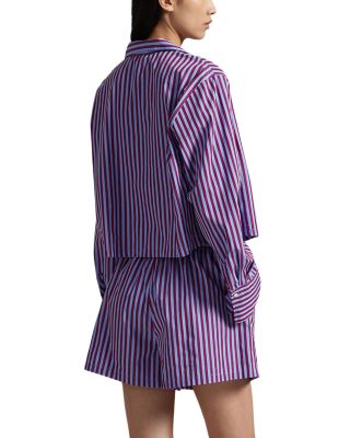 Cropped Shirt & Boxer Sleep Set