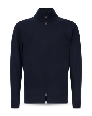 Extra Fine Merino Wool Full Zip Sweater 