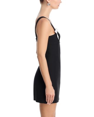 Satin Sleeveless Bow Mini Dress - Exclusive