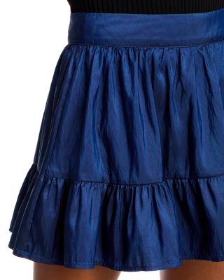Crinkle Ruffle Mini Skirt - Exclusive