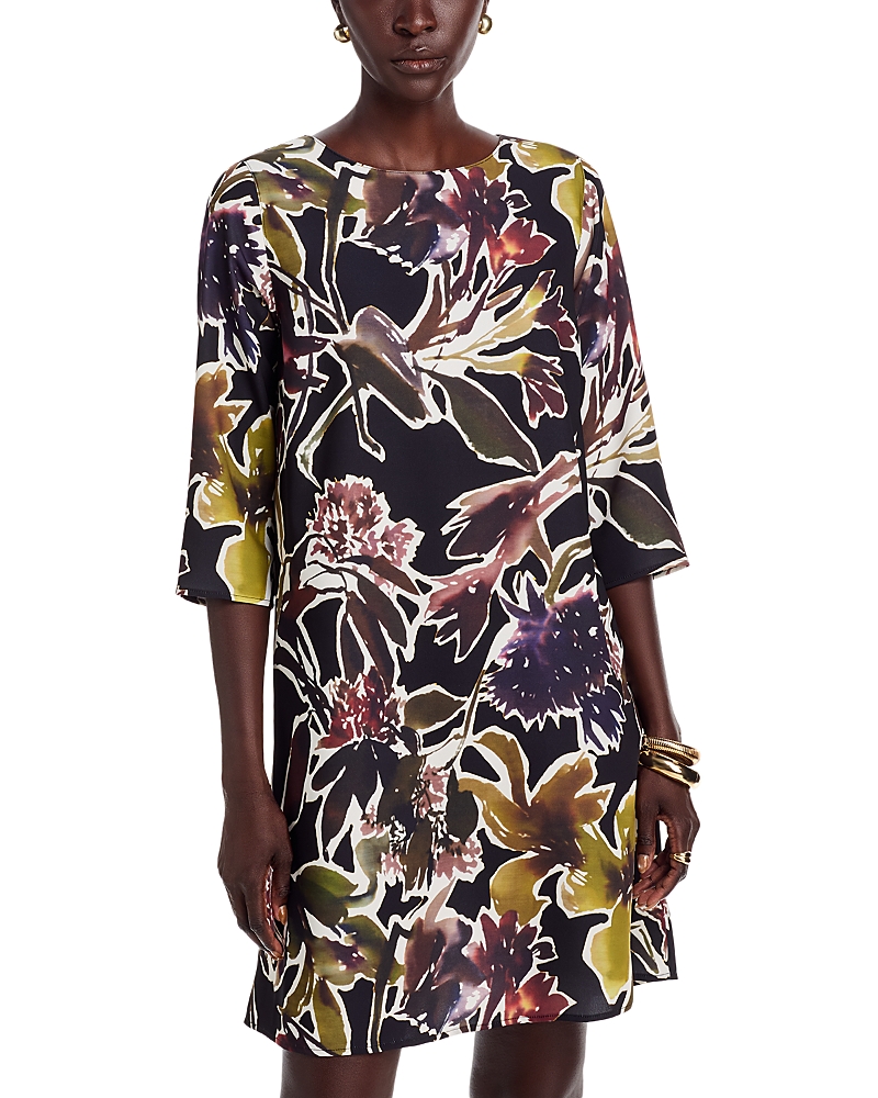 Caroline Rose Easy A Line Dress In Black