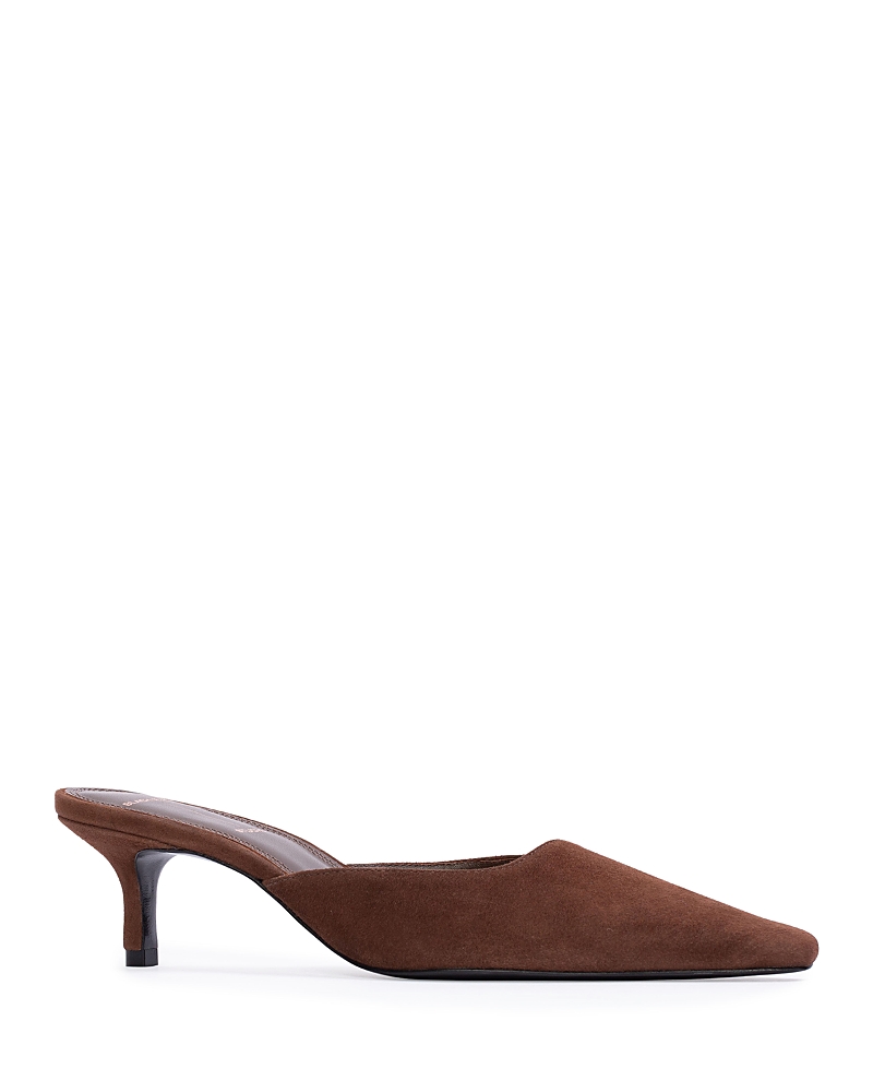 Black Suede Studio Women's Pointed Pumps