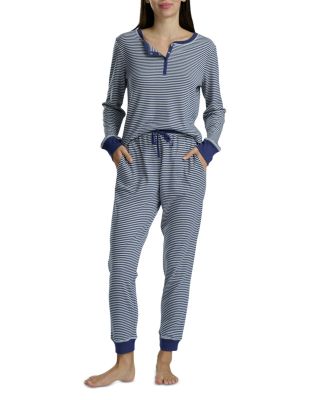 Henley Top and Joggers Pajama Set