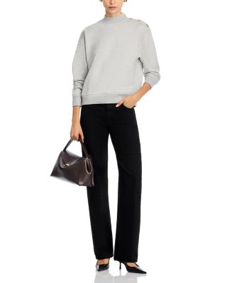 Hylda Button Shoulder Sweatshirt