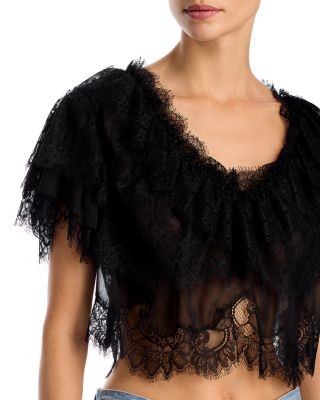 Vienne Lace Cropped Top