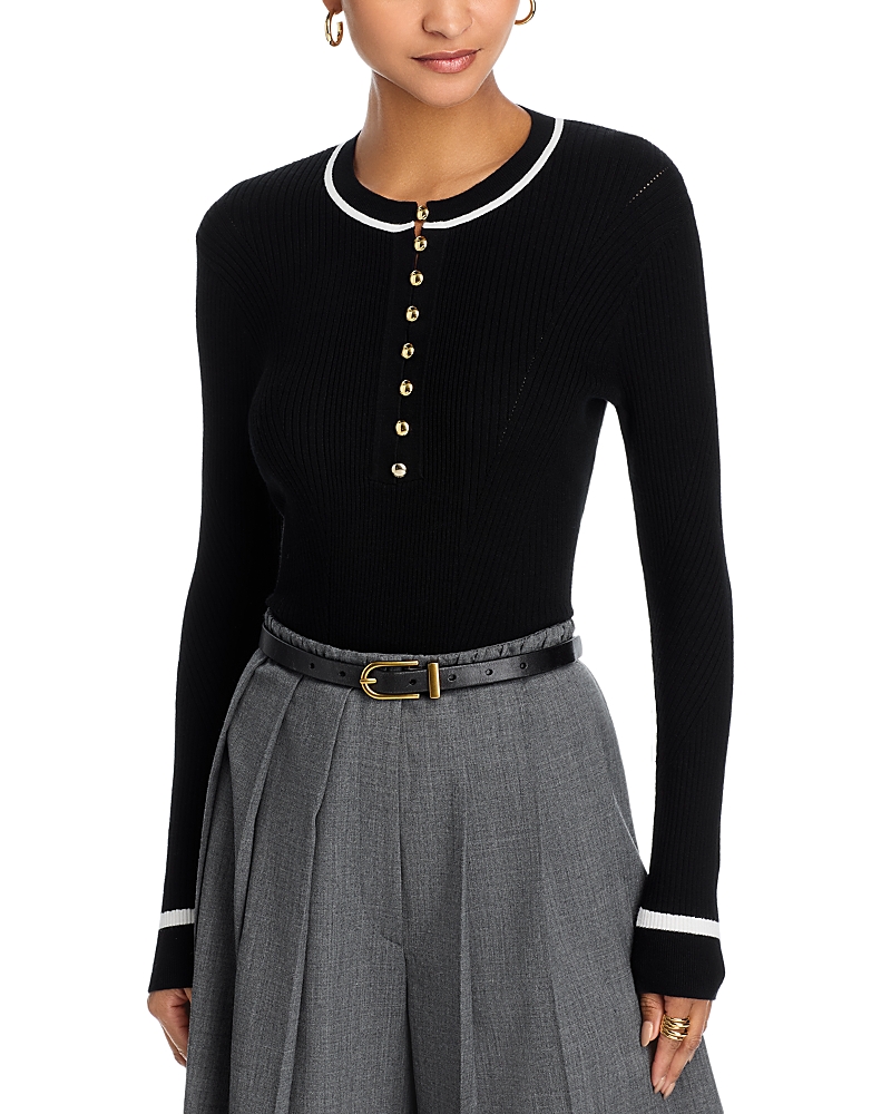 rag & bone Kassy Rib Henley Tee