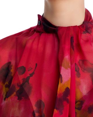 Silk Draped Blouse