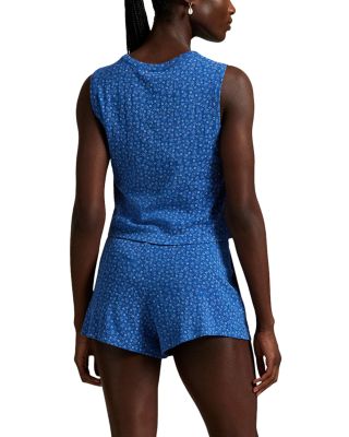 Gathered Waist Boxer Pajama Set