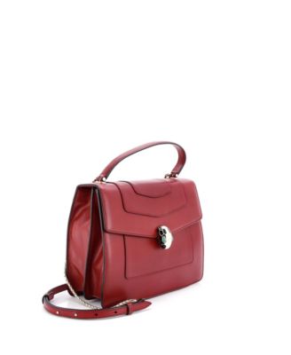  Medium Serpenti Forever Top Handle Bag Leather