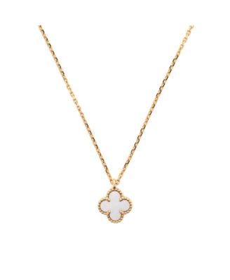 Pre-Owned Van Cleef & Arpels - Sweet Alhambra Pendant Necklace 18K Gold and Mother of Pearl