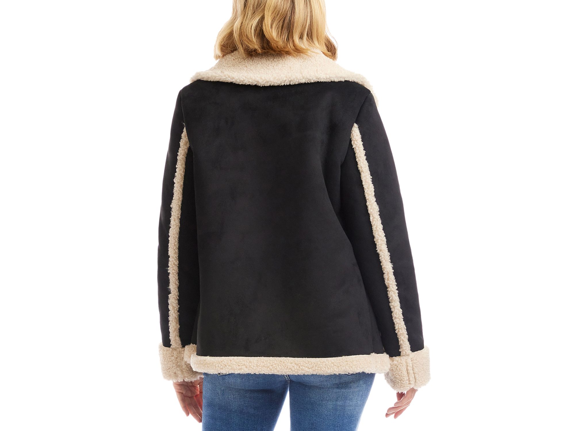 Faux Shearling Jacket — Image 5