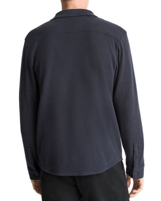 Solid Button Front Knit Shirt