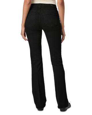 Manhattan High Rise Slim Bootcut Jeans in Black Shadow