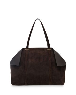 Large Suede Leather Tote