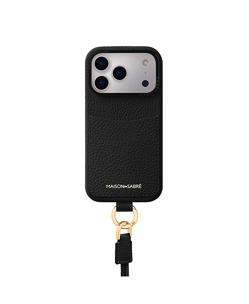 Maison De Sabre Sling Phone Case (iphone 17 Pro Max) In Black