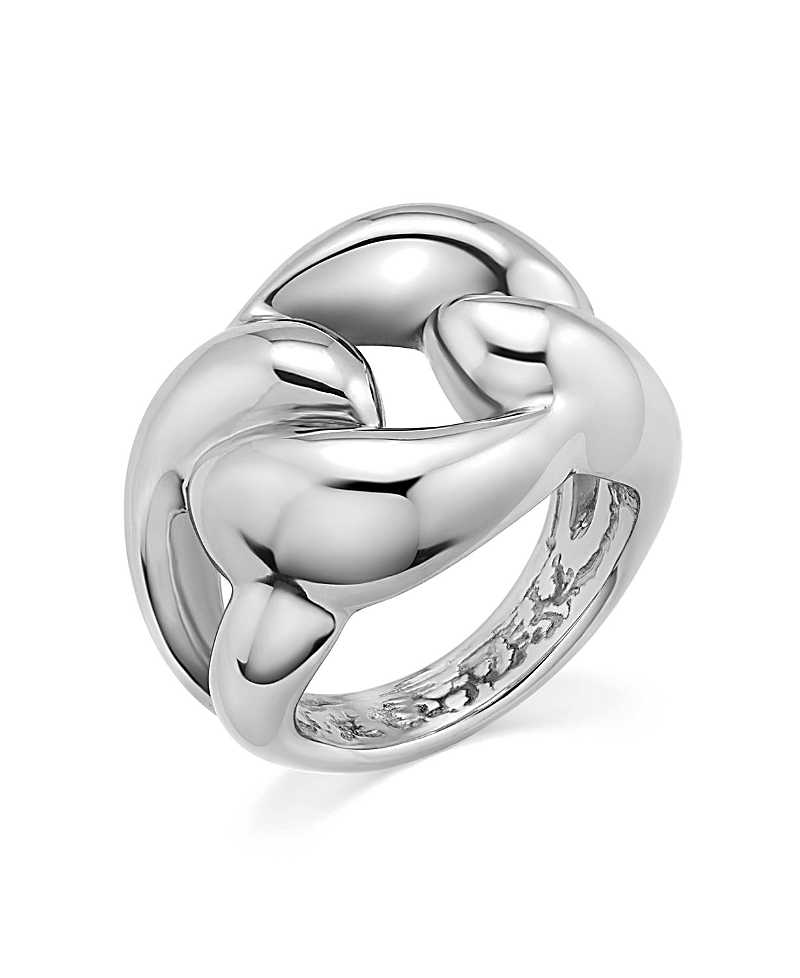 Oradina Sterling Silver Curb Appeal Ring