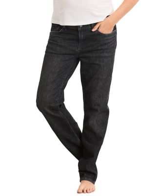 The Boyfriend Maternity Jean in Black Wash