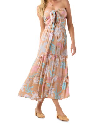 Lei Strapless Tiered Dress