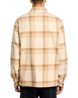 Printed Zip Front Shirt Jacket