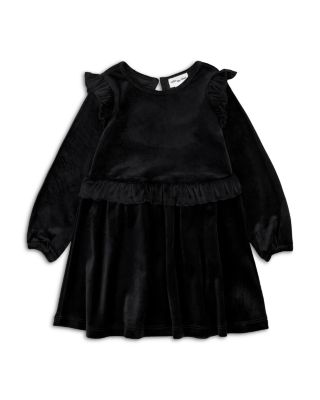 Girls' Long Sleeved Velour Dress - Little Kid