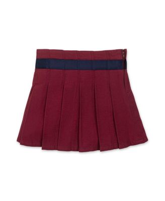  Organic Brushed Cotton Pleated Skirt with Bow - Big Kid