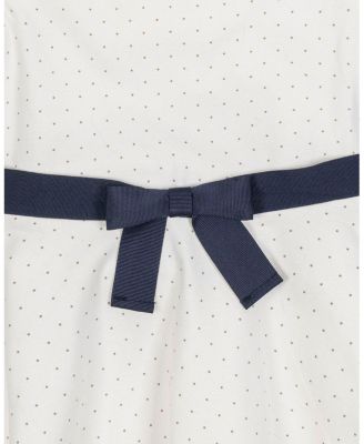  Girls' Organic Short Sleeve Lightweight Knit Skater Dress - Little Kid, Big Kid