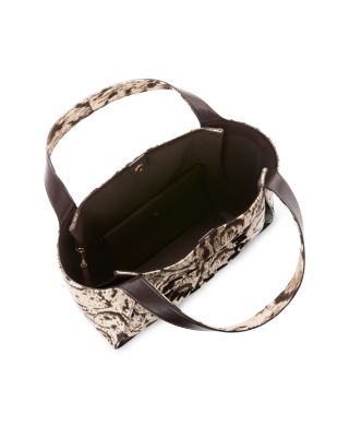 Clouded Leopard Jacquard Logo Tote