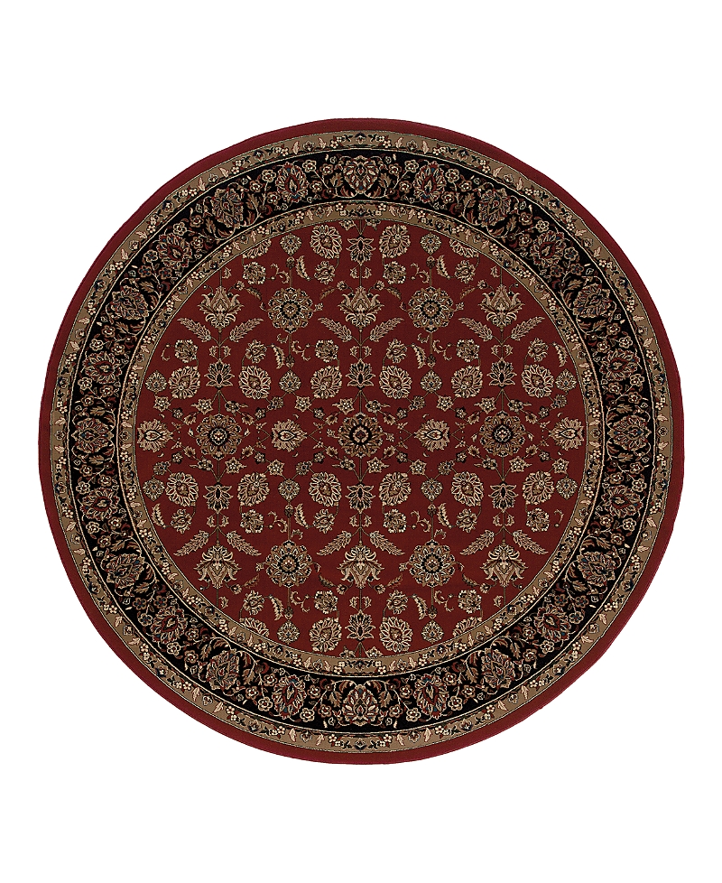 Oriental Weavers Ariana 271c Round Area Rug 6'0 X 6'0 In Red