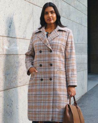 Frostfall Plaid Coat