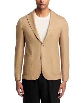 Hanry Melange Jersey Slim Fit Unstructured Sport Coat