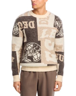 Globe Crewneck Knit Sweater