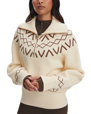 Sigrid Fair Isle Half Zip Sweater
