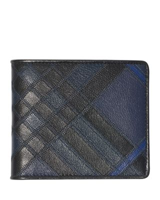 Check Intarsia Bifold Wallet