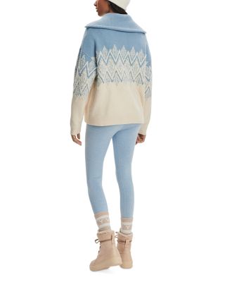 Hedda Fair Isle Half Zip Sweater