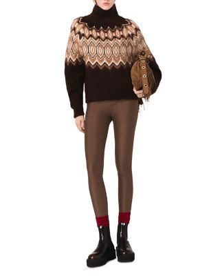 Montebianco Fair Isle High Neck Sweater