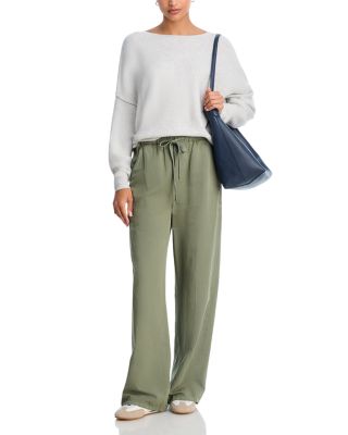 Boat Neck Drop Sleeve Sweater