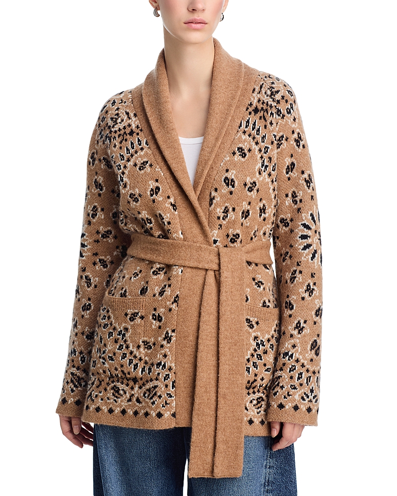 The Great The Bandana Riding Cardigan In Brown