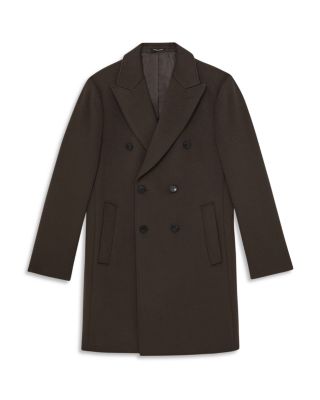 Timpano Wool Blend Regular Fit Double Breasted Overcoat