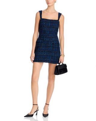 Metallic Tweed Mini Dress - Exclusive