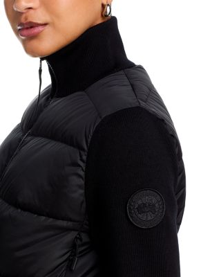 HyBridge Wide Quilt Knit Down Jacket