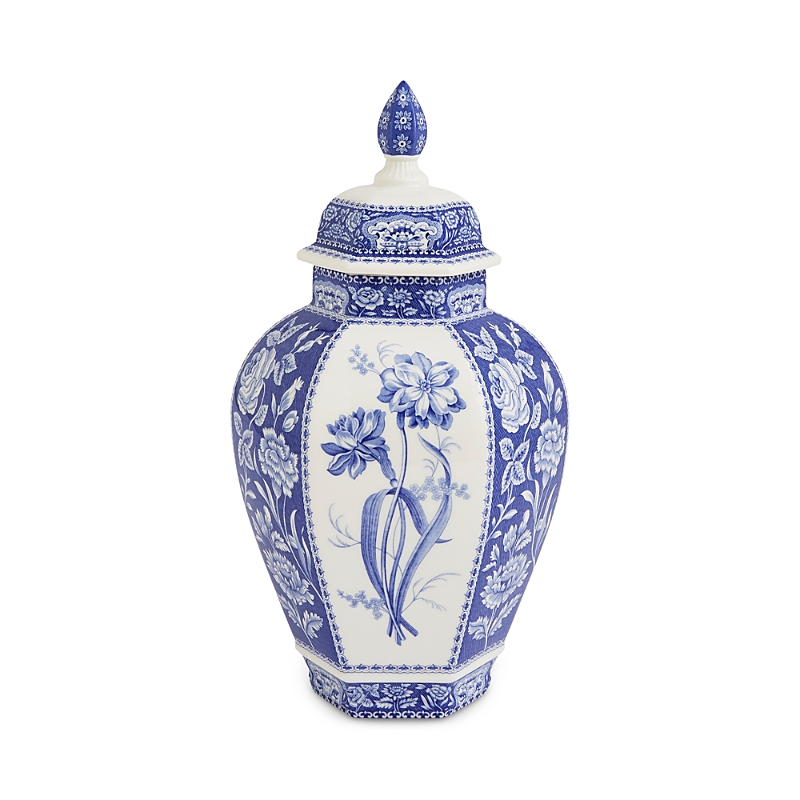 Spode Blue Italian 15.5in Ginger Jar In Blue