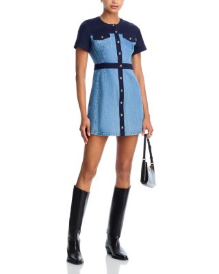 Combo Button Front Layla Dress