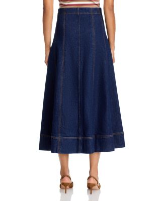 Alix Circle Denim Skirt