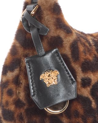 Tag Shearling Hobo Bag