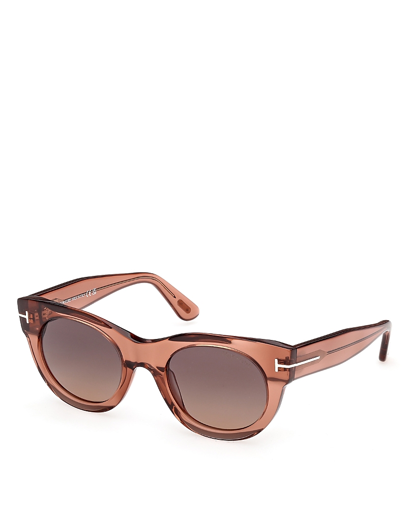 Tom Ford Marine Round Sunglasses, 50mm · OS